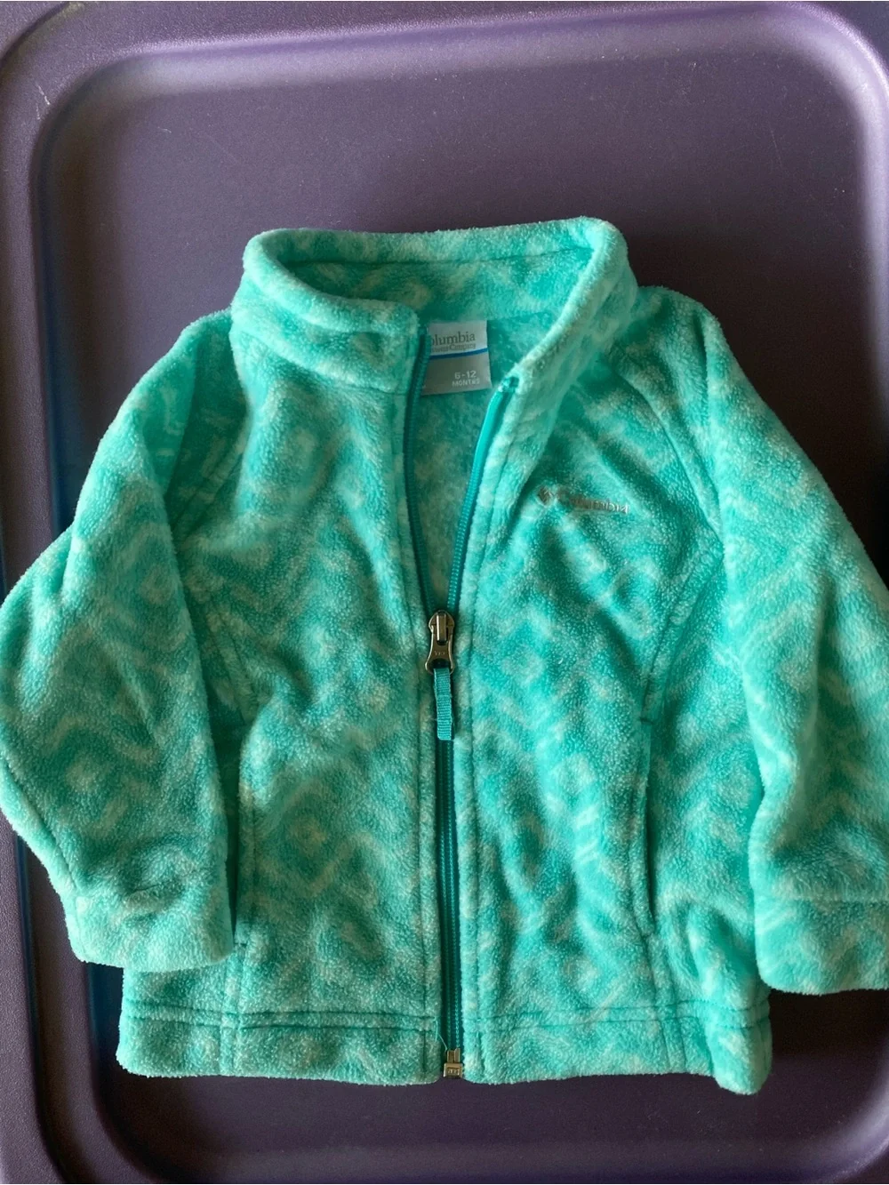 Columbia Infant Fleece Jacket in Aqua Teal